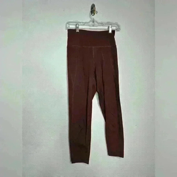 Girlfriend collective burgundy leggings women’s size small buttery soft - Picture 1 of 5